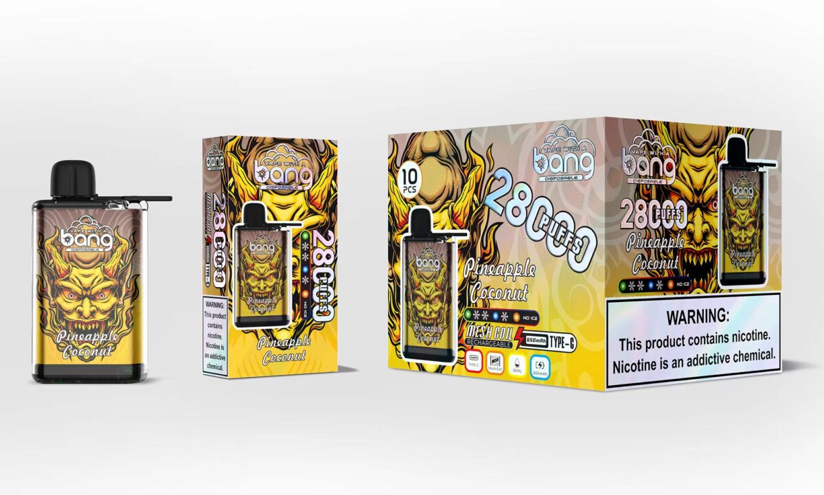 Bang 28000 28k Züge Original Einstellbare Eisstufe Einweg-e-zigarette Stift