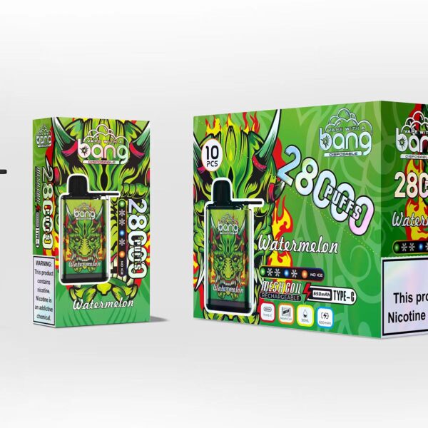 Bang 28000 28k Züge Original Einstellbare Eisstufe Einweg-e-zigarette Stift