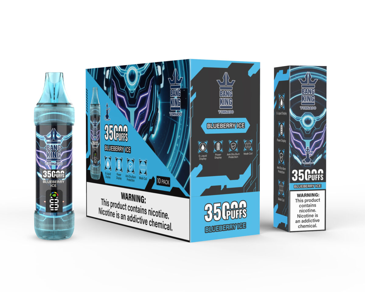 Bang King Tornado 35000 35k Züge Original Led-anzeige Edition Einweg-e-zigarette Stift