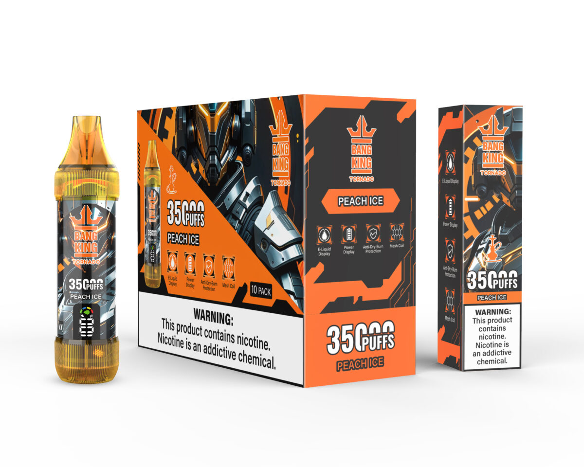 Bang King Tornado 35000 35k Züge Original Led-anzeige Edition Einweg-e-zigarette Stift