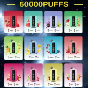 Bang Leader 50000 50k Züge 2% 3% 5% Nikotin Doppelgeschmack Lcd-display Einweg-e-zigarette