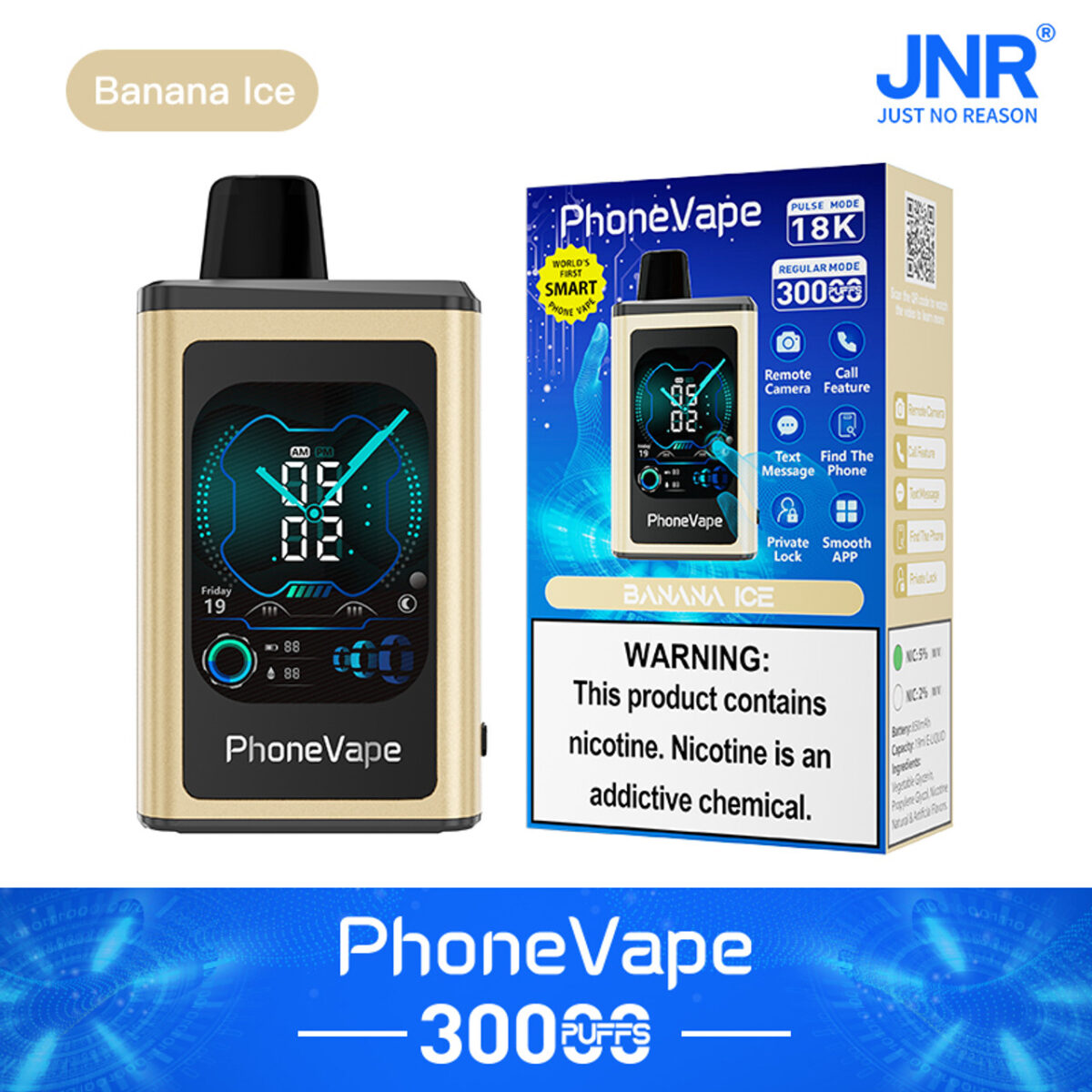 Jnr Phone Vape 30000 30k Züge Weltweit Erste Smarte Einweg-e-zigarette