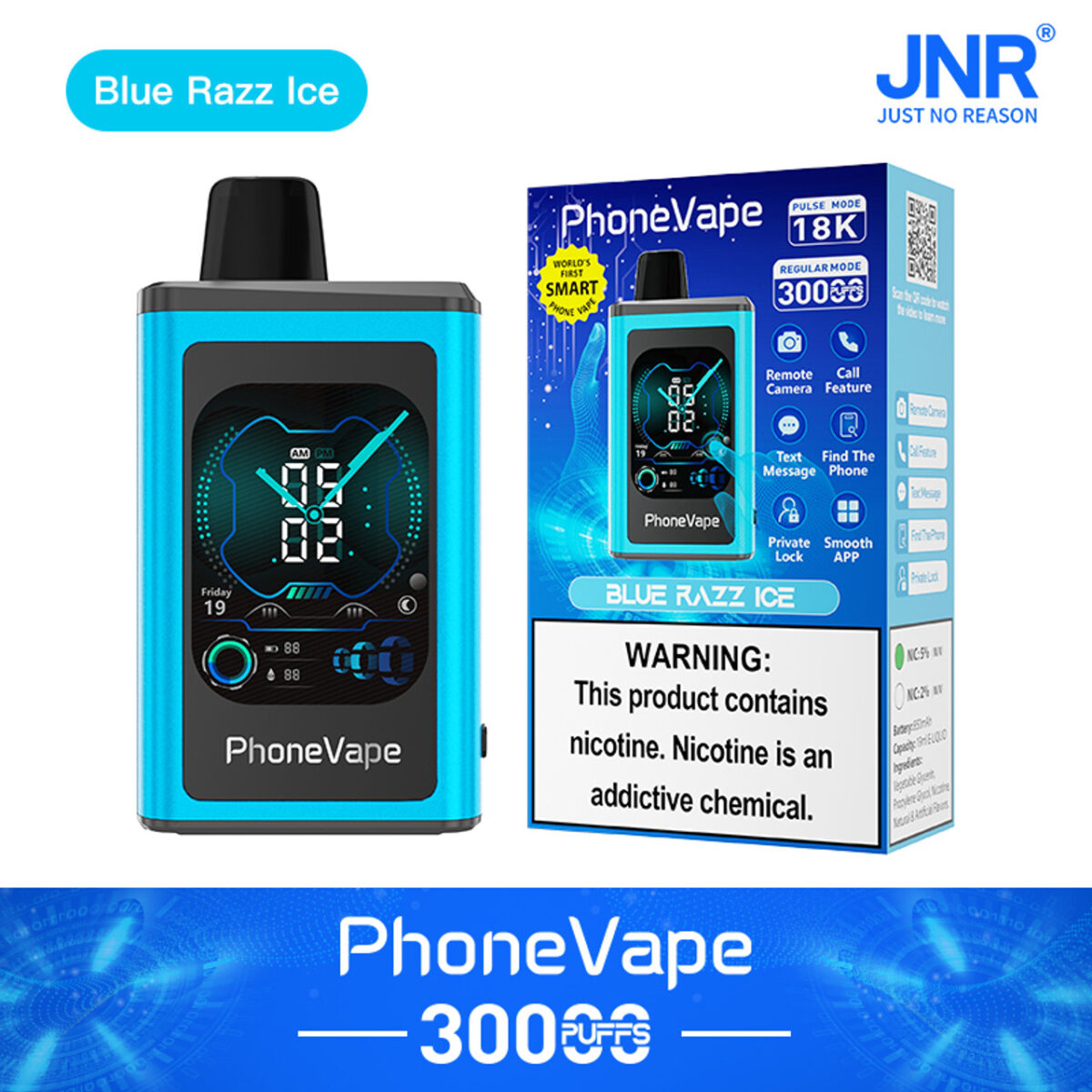 Jnr Phone Vape 30000 30k Züge Weltweit Erste Smarte Einweg-e-zigarette