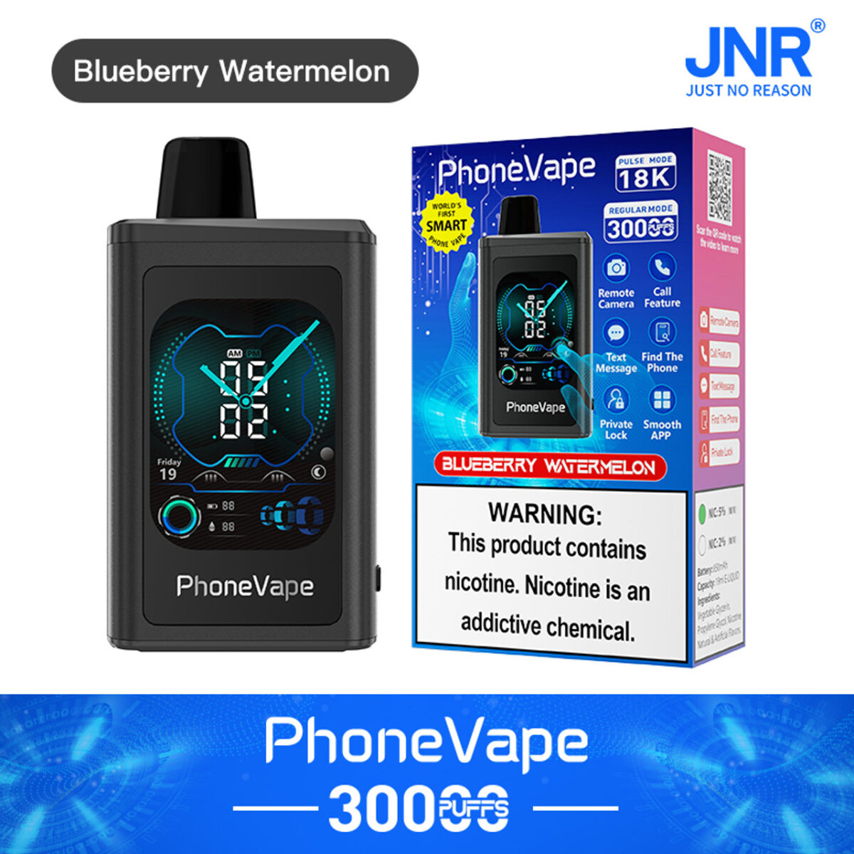 Jnr Phone Vape 30000 30k Züge Weltweit Erste Smarte Einweg-e-zigarette