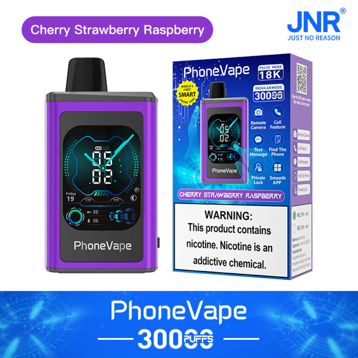 Jnr Phone Vape 30000 30k Züge Weltweit Erste Smarte Einweg-e-zigarette