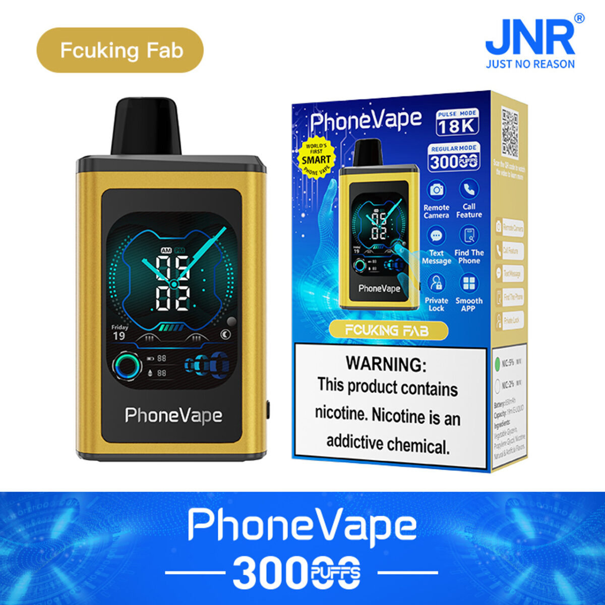 Jnr Phone Vape 30000 30k Züge Weltweit Erste Smarte Einweg-e-zigarette