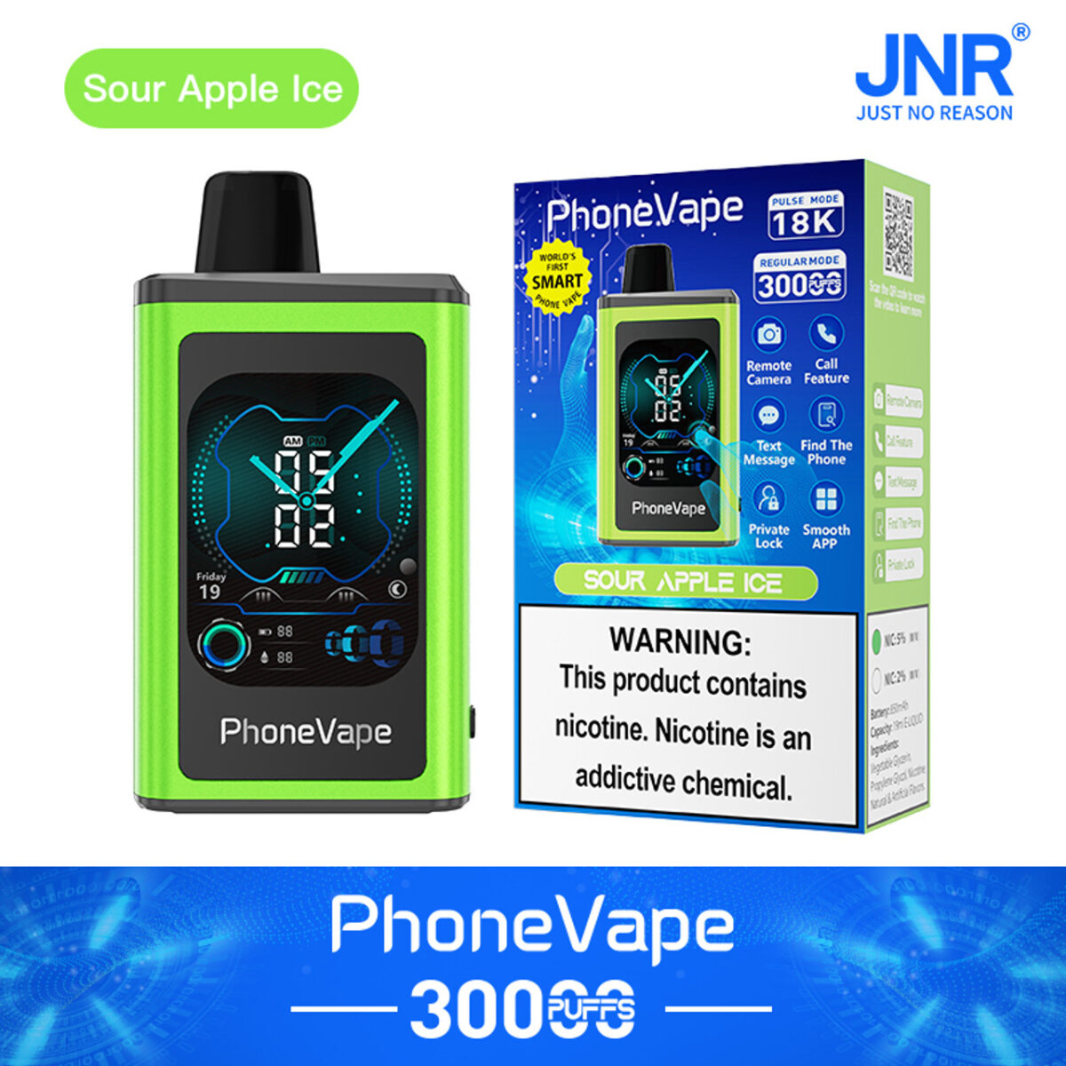 Jnr Phone Vape 30000 30k Züge Weltweit Erste Smarte Einweg-e-zigarette