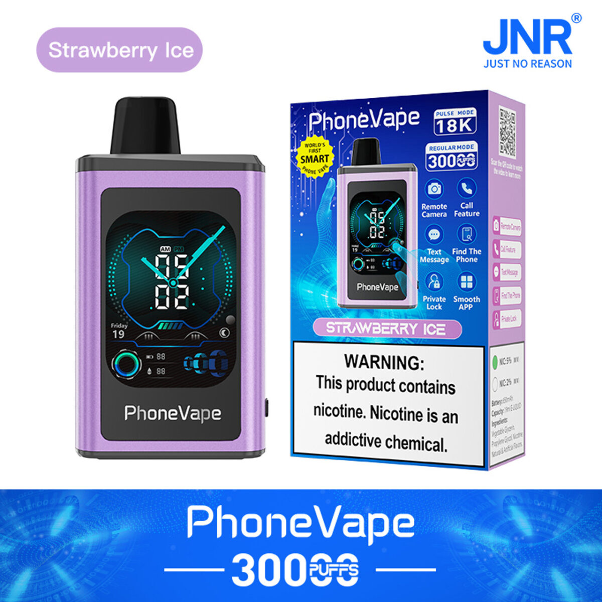 Jnr Phone Vape 30000 30k Züge Weltweit Erste Smarte Einweg-e-zigarette