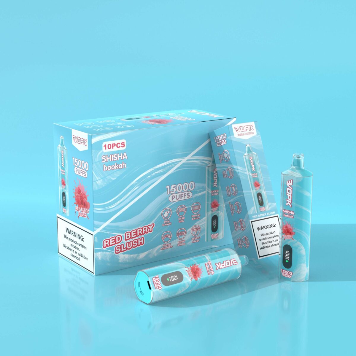 Vopk Shisha Hookah 15000 15k Züge Original Edition Dtl Einweg E-zigarette