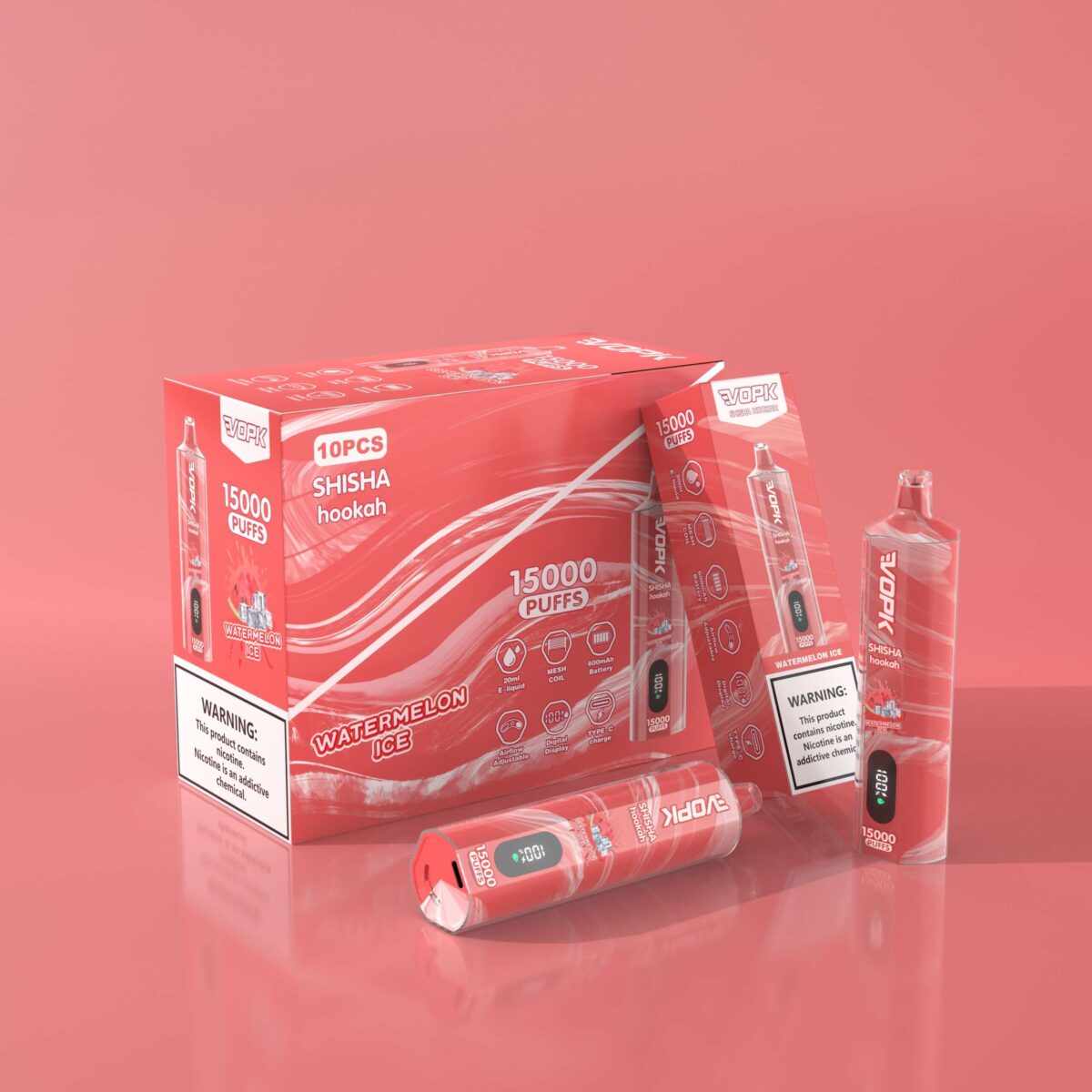 Vopk Shisha Hookah 15000 15k Züge Original Edition Dtl Einweg E-zigarette