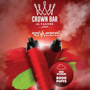 Al Fakher Crown Bar 8000 8k Züge 18ml Dtl Einweg-e-zigarette