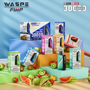 Waspe 30000 30k Züge Originalausgabe Dual Mesh Lcd-anzeige Einweg-e-zigarette