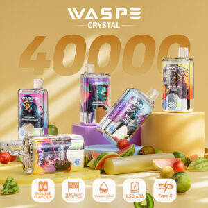 Waspe Crystal 40000 40k Züge Doppelter Geschmack Lcd-display Einweg-e-zigarette