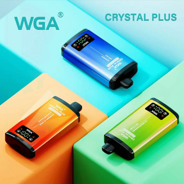 Wga Crystal Plus 20000 20k Züge 5% Nikotin Doppelgeschmack Lcd-anzeige Einweg-e-zigarette