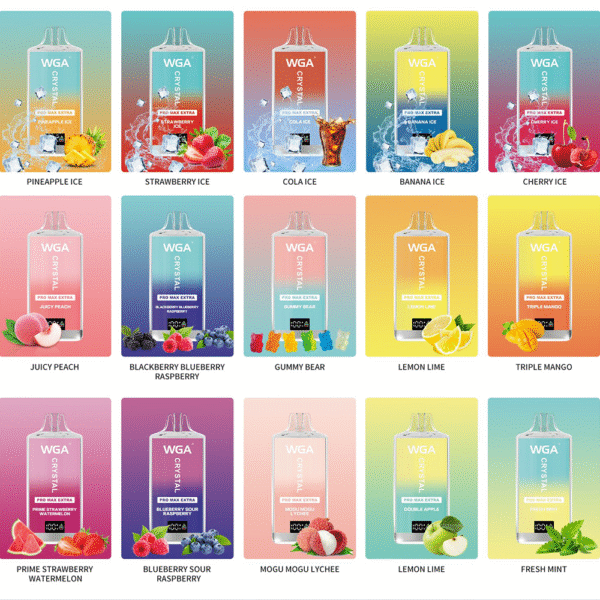 Wga Crystal Pro Max Extra 15000 15k Züge Neustes Produkt Led-anzeige Einweg-e-zigarette